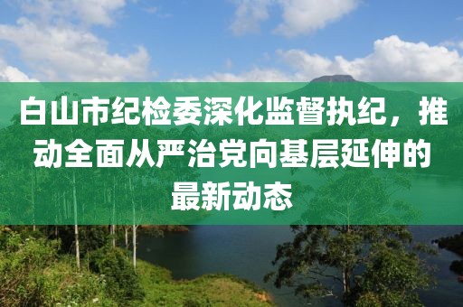 白山市纪检委深化监督执纪，推动全面从严治党向基层延伸的最新动态