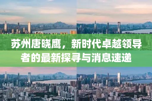 苏州唐晓鹰，新时代卓越领导者的最新探寻与消息速递