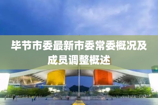 毕节市委最新市委常委概况及成员调整概述