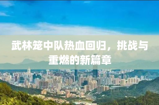 武林笼中队热血回归，挑战与重燃的新篇章
