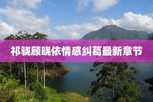 祁骁顾晓依情感纠葛最新章节