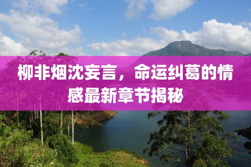 柳非烟沈妄言，命运纠葛的情感最新章节揭秘