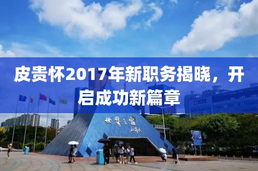 皮贵怀2017年新职务揭晓，开启成功新篇章