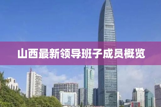 山西最新领导班子成员概览