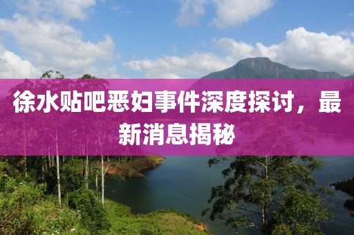 徐水贴吧恶妇事件深度探讨，最新消息揭秘