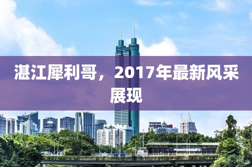 湛江犀利哥，2017年最新风采展现