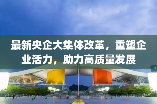最新央企大集体改革，重塑企业活力，助力高质量发展