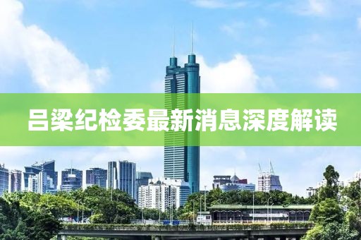 吕梁纪检委最新消息深度解读