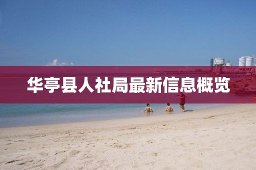 华亭县人社局最新信息概览