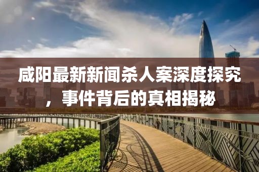 咸阳最新新闻杀人案深度探究，事件背后的真相揭秘