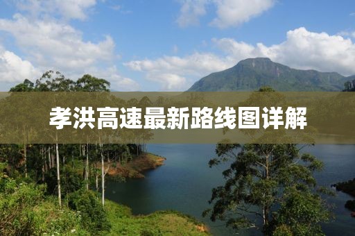 孝洪高速最新路线图详解