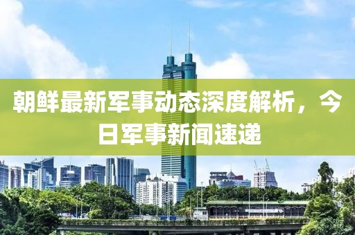 朝鲜最新军事动态深度解析，今日军事新闻速递