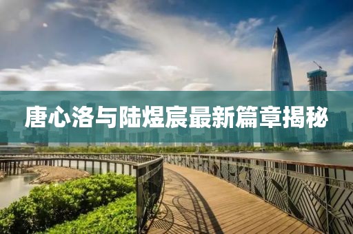 唐心洛与陆煜宸最新篇章揭秘