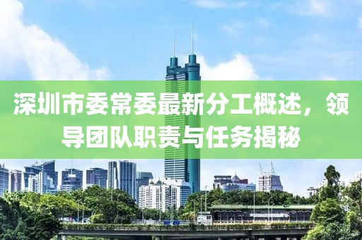 深圳市委常委最新分工概述，领导团队职责与任务揭秘