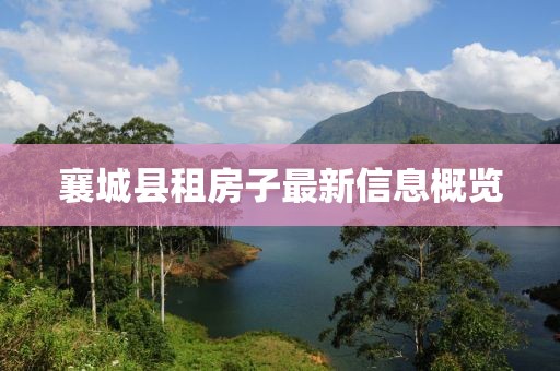 襄城县租房子最新信息概览
