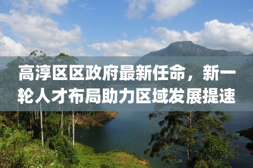 高淳区区政府最新任命，新一轮人才布局助力区域发展提速