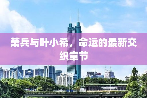萧兵与叶小希，命运的最新交织章节