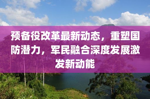预备役改革最新动态，重塑国防潜力，军民融合深度发展激发新动能