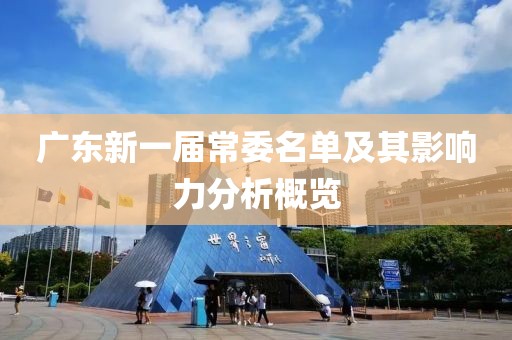 广东新一届常委名单及其影响力分析概览