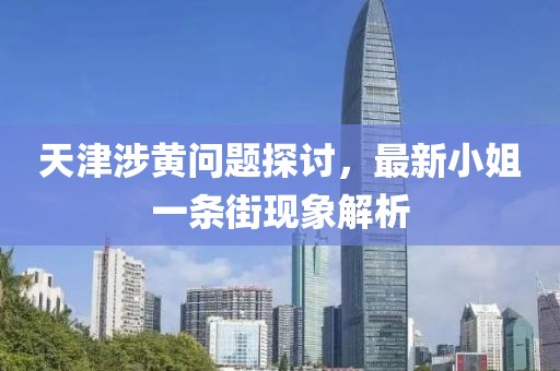 天津涉黄问题探讨，最新小姐一条街现象解析