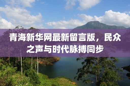 青海新华网最新留言版，民众之声与时代脉搏同步