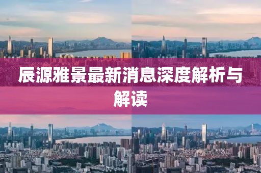 辰源雅景最新消息深度解析与解读