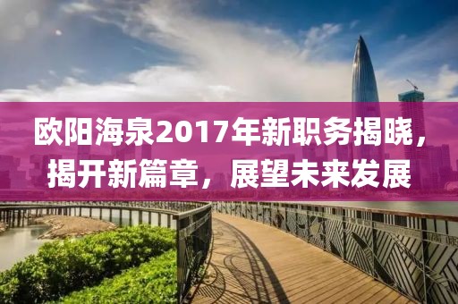 欧阳海泉2017年新职务揭晓，揭开新篇章，展望未来发展