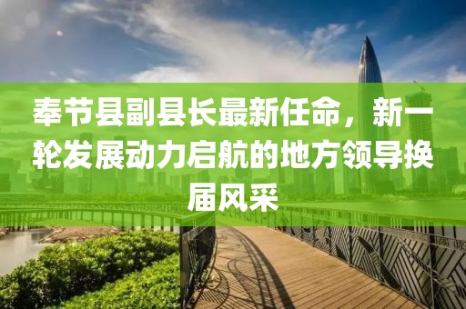 奉节县副县长最新任命，新一轮发展动力启航的地方领导换届风采