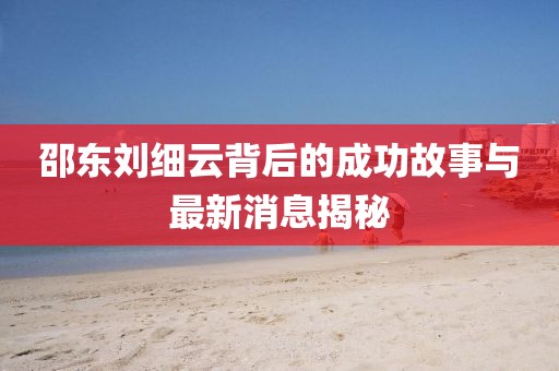 邵东刘细云背后的成功故事与最新消息揭秘