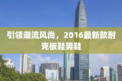 引领潮流风尚，2016最新款耐克板鞋男鞋
