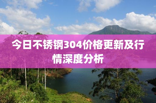 今日不锈钢304价格更新及行情深度分析