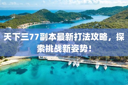 天下三77副本最新打法攻略，探索挑战新姿势！
