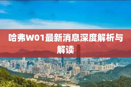 哈弗W01最新消息深度解析与解读