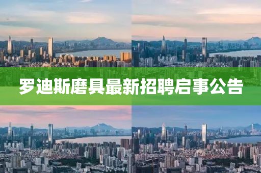罗迪斯磨具最新招聘启事公告