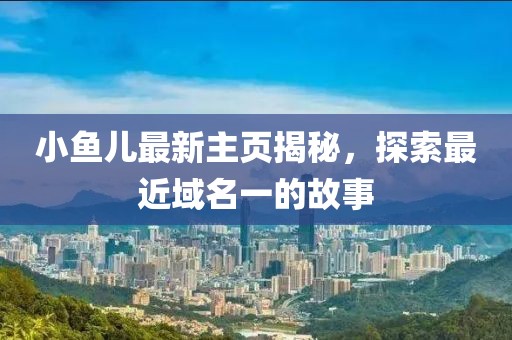 小鱼儿最新主页揭秘，探索最近域名一的故事