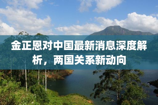 金正恩对中国最新消息深度解析，两国关系新动向
