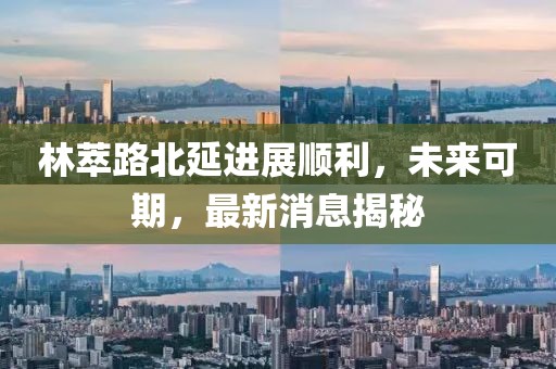 林萃路北延进展顺利，未来可期，最新消息揭秘