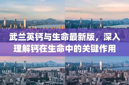 武兰英钙与生命最新版，深入理解钙在生命中的关键作用