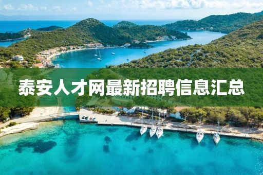 泰安人才网最新招聘信息汇总