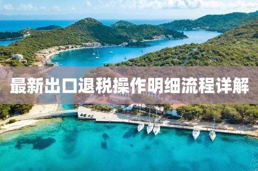 最新出口退税操作明细流程详解
