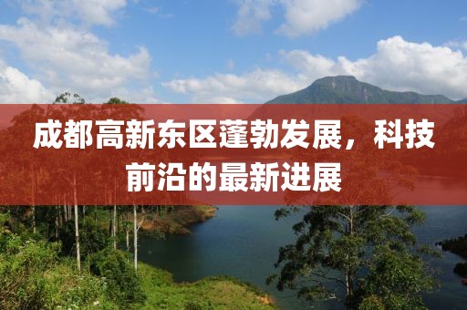 成都高新东区蓬勃发展，科技前沿的最新进展