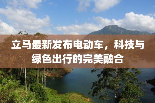 立马最新发布电动车，科技与绿色出行的完美融合
