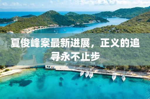 夏俊峰案最新进展，正义的追寻永不止步