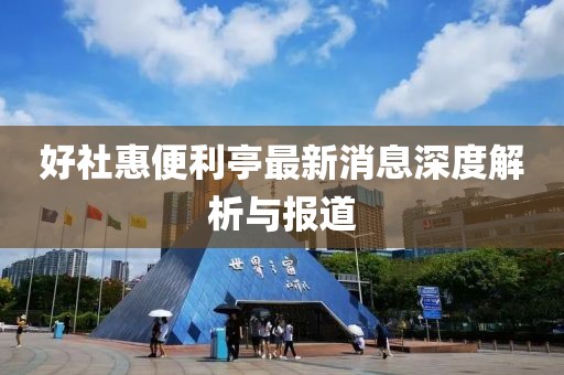 好社惠便利亭最新消息深度解析与报道