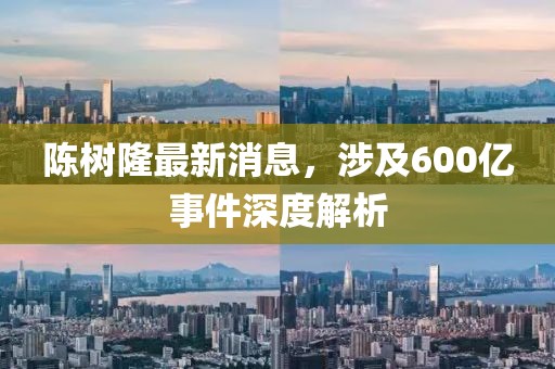 陈树隆最新消息，涉及600亿事件深度解析