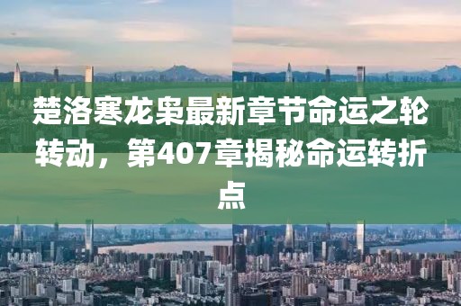 楚洛寒龙枭最新章节命运之轮转动，第407章揭秘命运转折点
