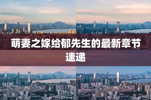 萌妻之嫁给郁先生的最新章节速递