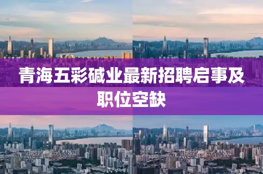 青海五彩碱业最新招聘启事及职位空缺