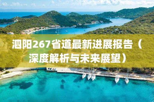 泗阳267省道最新进展报告（深度解析与未来展望）