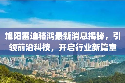 旭阳雷迪骆鸿最新消息揭秘，引领前沿科技，开启行业新篇章